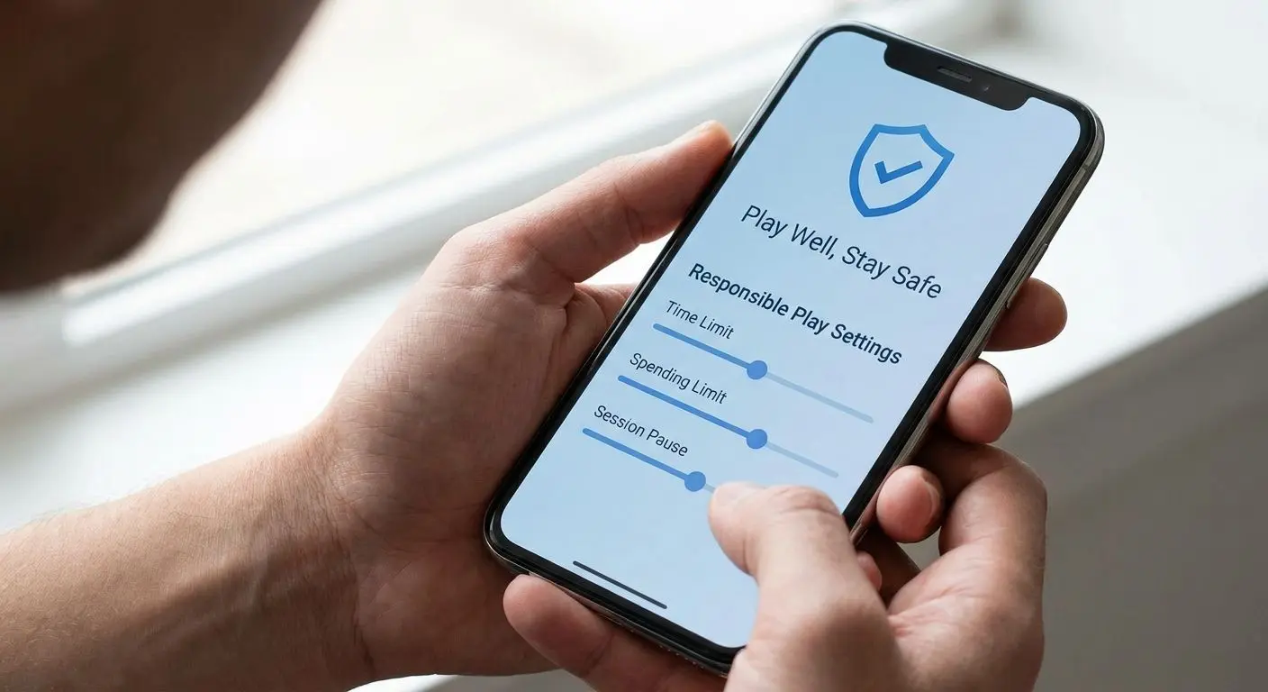 Smartphone mit Sicherheits- und Limit-Einstellungen