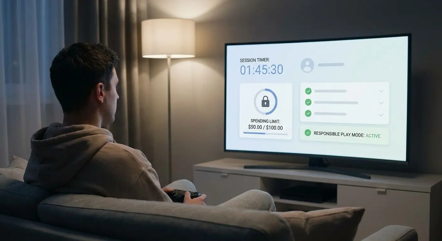 Verantwortungsbewusstes Spielen mit Limits und Timer-Anzeige